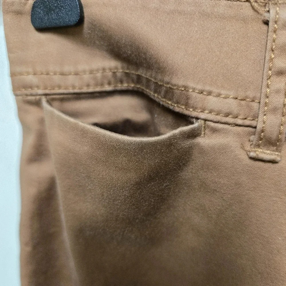 Madewell Women’s Cotton Wide Leg Crop Pants  Rustic Brown Sz25 - Picture 5 of 10